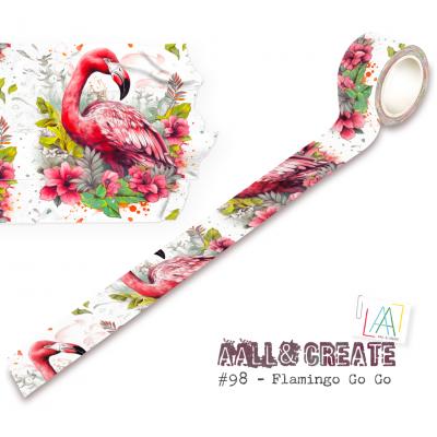 Aall and Create Washi Tape - Flamingo Go Go
