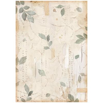 Stamperia Secret Diary Rice Paper - Leaves