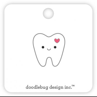 Doodlebug Happy Healing Collectible Enamel Pin - Pearly White