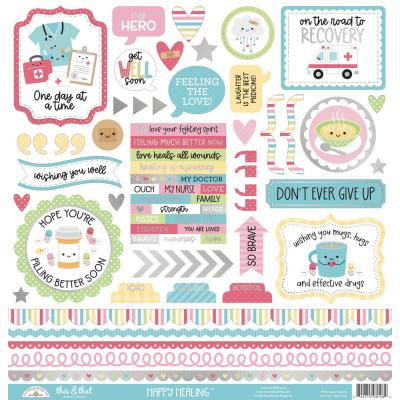 Doodlebug Happy Healing - This & That Stickers