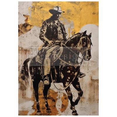 Prima Marketing Re-Design Decoupage Fiber - Cowboy Cavalry