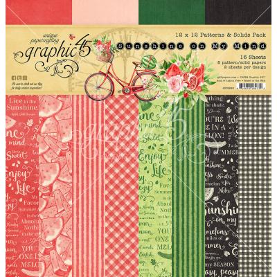 Graphic45 Sunshine on my Mind - Patterns & Solids Pack