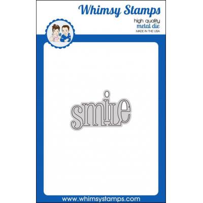 Whimsy Stamps Cutting Dies - Smile Large Word