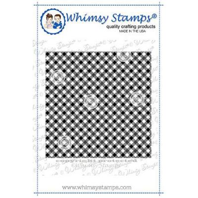 Whimsy Stamps Stempel - Criss Cross Gingham Background