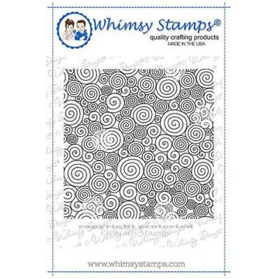 Whimsy Stamps Stempel - Curly Q's Background