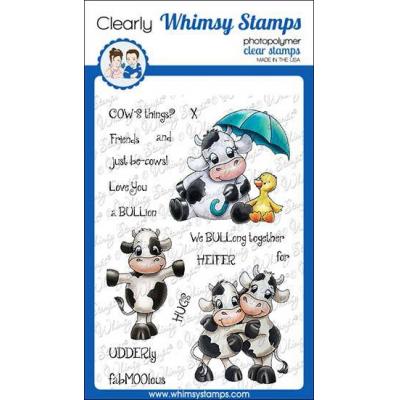 Whimsy Stamps Stempel - Cow Friends