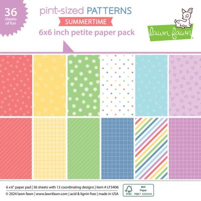 Lawn Fawn Designpapier Pint-sized Patterns Summertime - Petite Pack