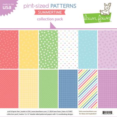 Lawn Fawn Designpapier Pint-sized Patterns Summertime - Collection Pack