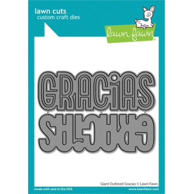 Lawn Fawn Lawn Cuts Dies - Giant Outlined Gracias