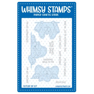 Whimsy Stamps Outlines Die Set - Elephantastic