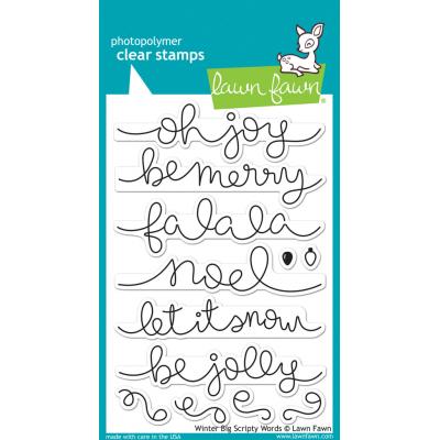 Lawn Fawn Stempel - Winter Big Scripty Words