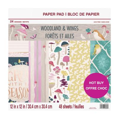 48 Blatt Craft Smith Design-Papierblock 30,4 x 30,4cm Ooh La La