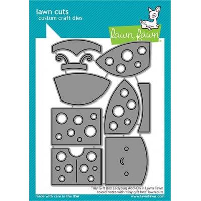 lawn cuts// Stanzschablone Lawn Fawn tiny gift box cat add-on