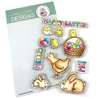 Fiskars Forest Folktale Clear Stamp Set Animals Owl Bunny Mushroom Snail Worm