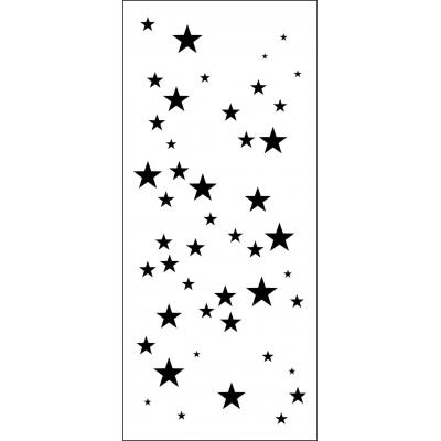 The Crafter S Workshop Stencil Star Sparkle Slimline Kreativbunt