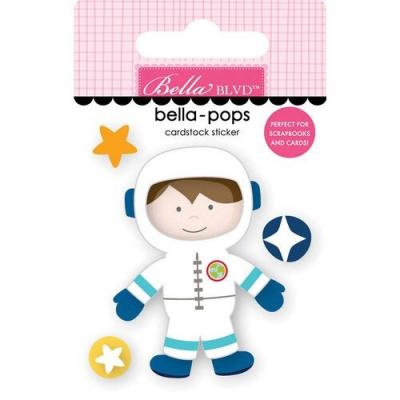 Bella Blvd To The Moon Sticker - Space Boy