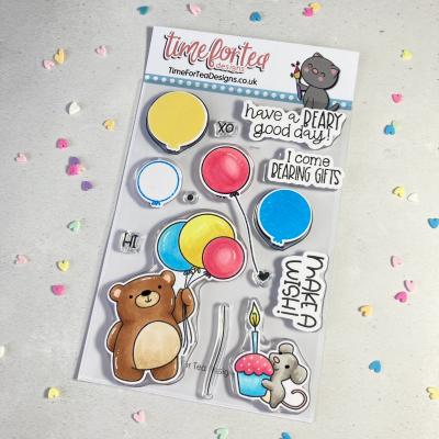 Time for Tea Clear Stamps - Birthday Bear
