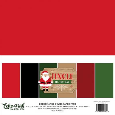Echo Park Jingle All The Way Cardstock - Solids Kit