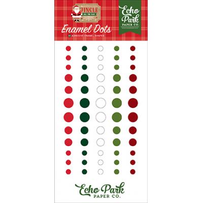 Echo Park Jingle All The Way Sticker Embellishments - Enamel Dots