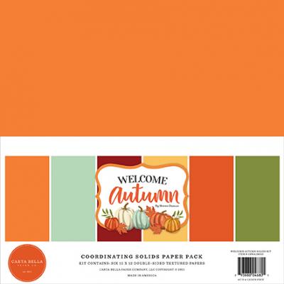 Carta Bella Welcome Autumn Cardstock - Solids Kit