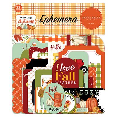 Carta Bella Welcome Autumn Die Cuts - Ephemera