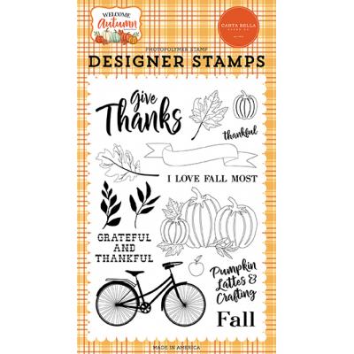 Carta Bella Welcome Autumn Clear Stamps - I Love Fall Most