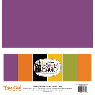 Echo Park Halloween Magic Cardstock - Solids Kit