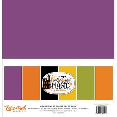 Echo Park Halloween Magic Cardstock - Solids Kit