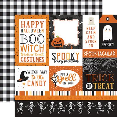 Echo Park Halloween Party Designpapier - Multi Journaling Cards