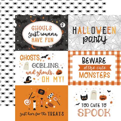 Echo Park Halloween Party Designpapier - 6x4 Journaling Cards