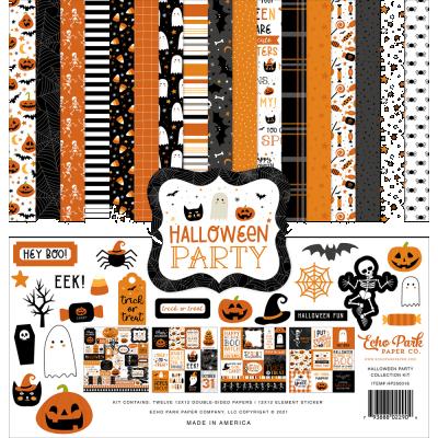 Echo Park Halloween Party Designpapier - Collection Kit