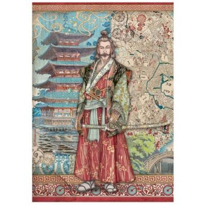 Stamperia Sir Vagabond In Japan Rice Paper - Samurai