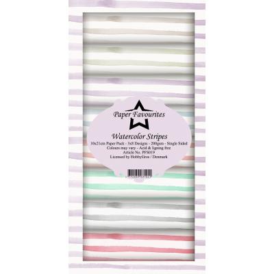 Dixi Craft Paper Favourites Designpapier - Watercolor Stripes