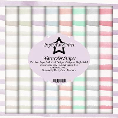 Dixi Craft Paper Favourites Designpapier - Watercolor Stripes