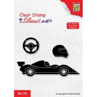 Nellies Choice Clear Stamps - Formel 1 Rennwagen