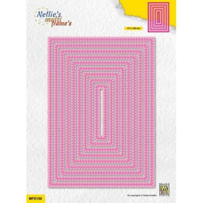 Nellies Choice Die - Double Stitched Rectangles