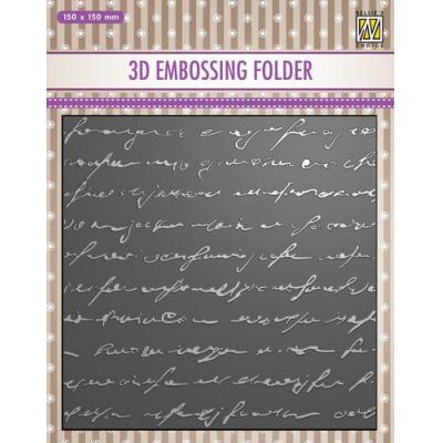 Nellies Choice 3D Embossingfolder - Schrift