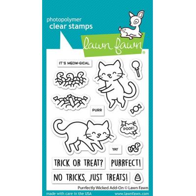 Lawn Fawn Clear Stamps - Purrfectly Wicked Add-On
