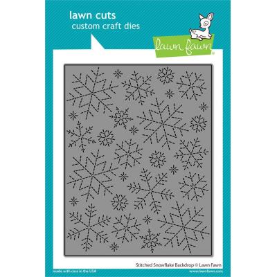 Lawn Fawn Lawn Cuts - Stitched Snowflake Backdrop