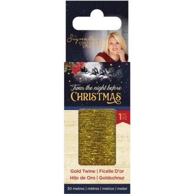 Crafter's Companion Twas the Night Before Christmas Kordel - Gold Twine