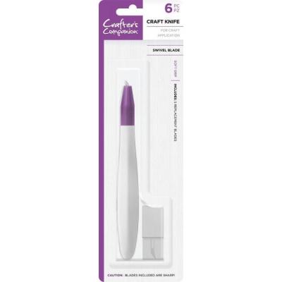 Crafter's Companion  Bastelmesser - Softgrip Craft Knife Swivel + Refill