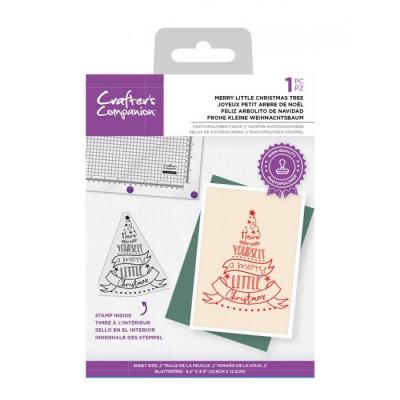 Crafter's Companion Clear Stamp - Merry Little Christmas Tree
