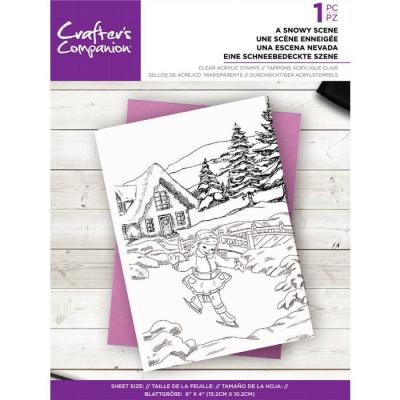 Crafter's Companion Clear Stamp - A Snowy Scene