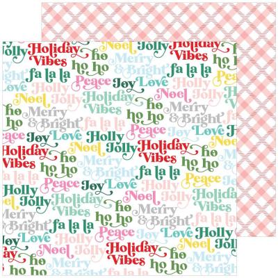 Pinkfresh Studio Holiday Magic Designpapier - Holly Jolly