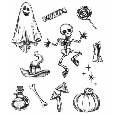 Stampers Anonymous Tim Holtz Cling Stamps - Halloween Doodles