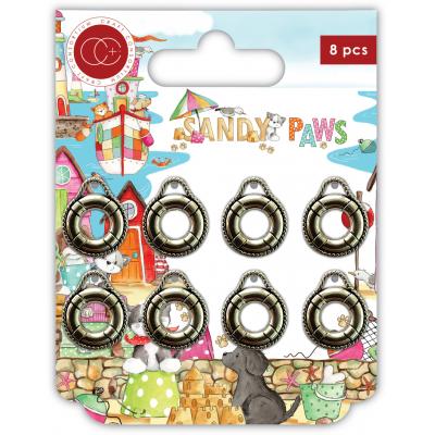 Craft Consortium Sandy Paws - Life Rings Metal Charms