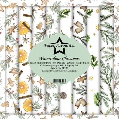 Dixi Craft Paper Favourites Designpapier - Watercolour Christmas