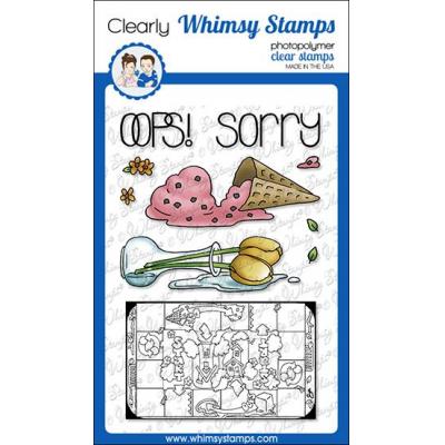 Whimsy Stamps Clear Stamps - Tin Games - Oops! Sorry