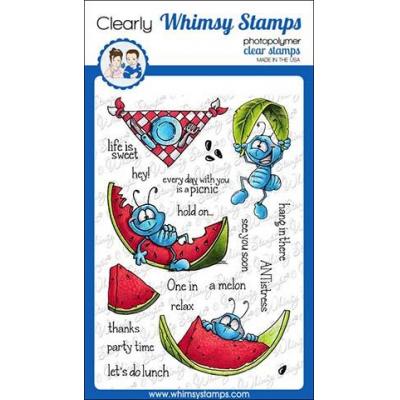 Whimsy Stamps Clear Stamps - Ants At A Picnic