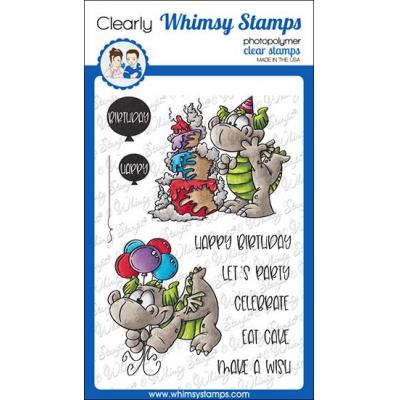 Whimsy Stamps Clear Stamps - Birfday Party Dragons